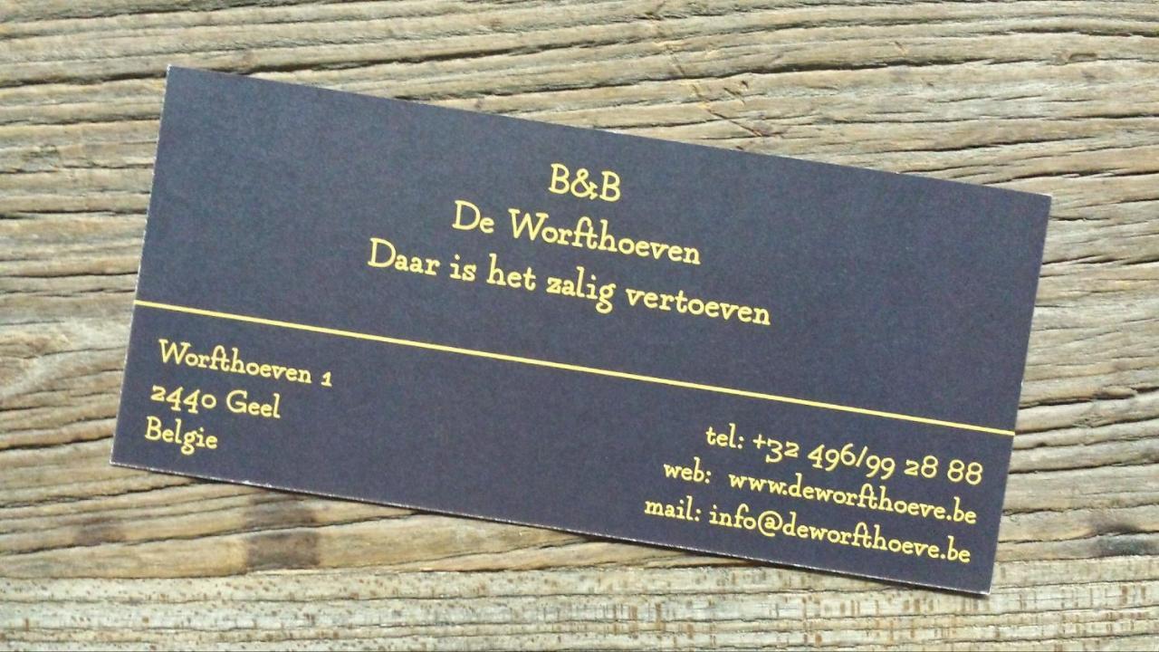 De Worfthoeve Bed & Breakfast Geel Dış mekan fotoğraf